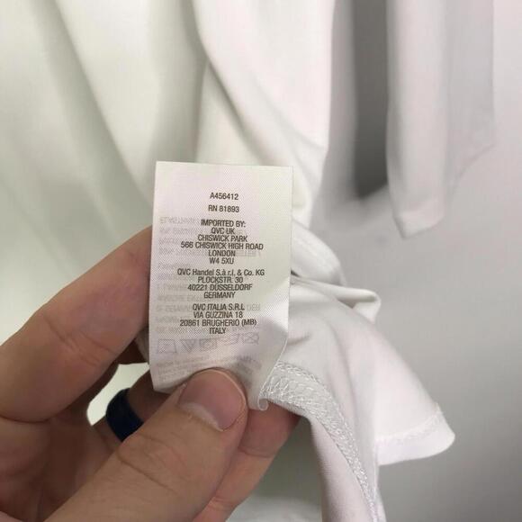 Susan Graver Top Womens Large Modern Essentials V Neck Semi Sheer Capsule - Picture 8 of 8